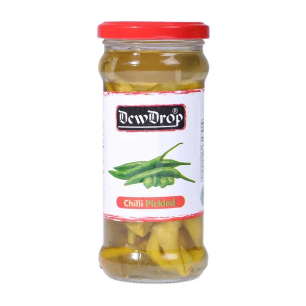 DEW DROP PICKLED GREEN CHILLI 370GM