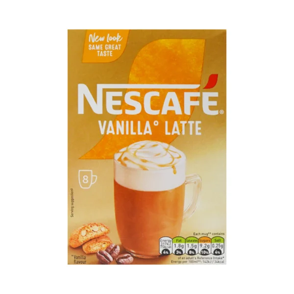 NESCAFE GOLD COFFEE LATTE VANILLA 148GM (price of 1 sachet)
