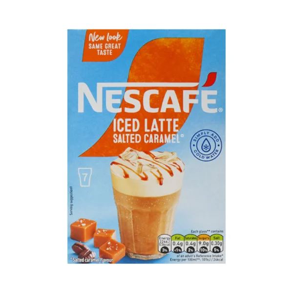 NESCAFE COFEE ICED LATTE SALTED CARAMEL 101.5GM (price of 1 sachet)