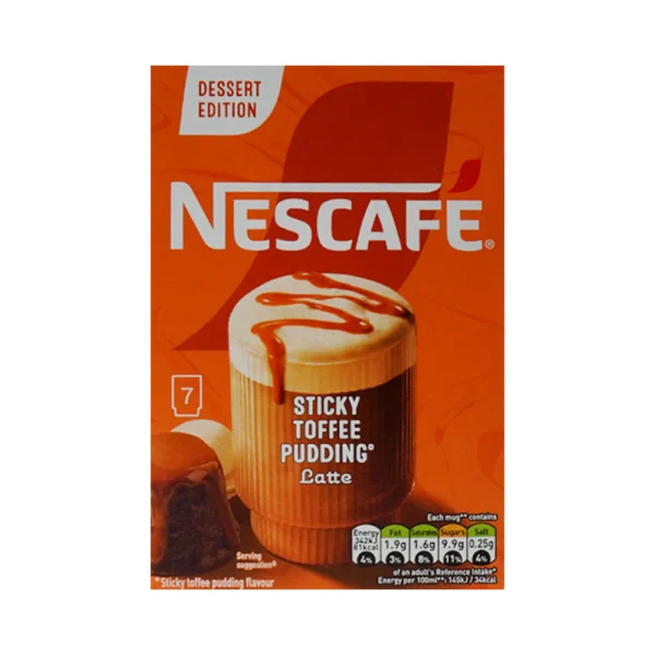 NESCAFE GOLD COFFEE STICKY TOFFEE PUDDING LATTE 148GM ( price of 1 sachet)