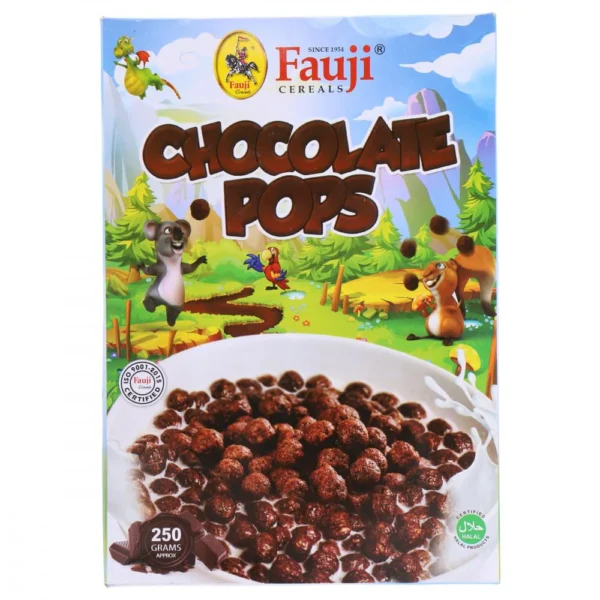 FAUJI CEREAL CHOCOLATE POPS 250GM