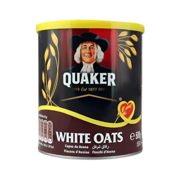 QUAKER CEREAL WHITE OATS TIN 500GM