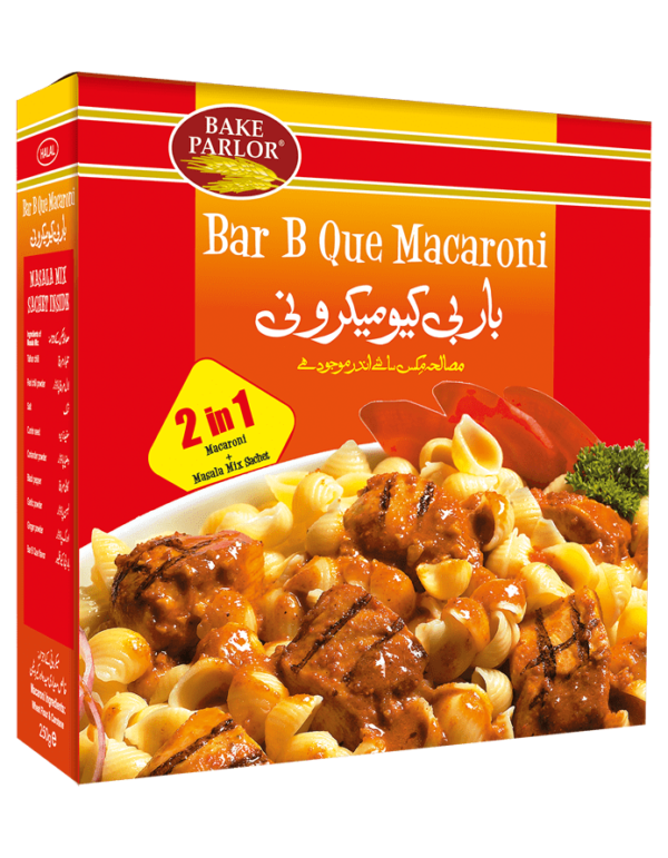 BAKE PARLOR BAR B Q MACARONI 250GM