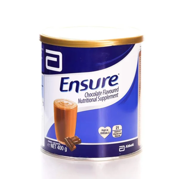 ENSURE NUTRI SUPPLEMENT POWDER CHOCOLATE TIN 400GM