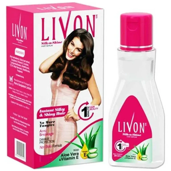 LIVON HAIR SERUM WITH ALOE VERA & VITAMIN E 100ML