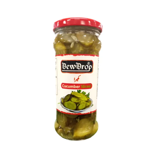 DEW DROP PICKLE CUCUMBER SLICED 370GM