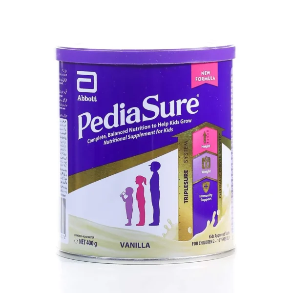PEDIASURE NUTRI SUPPLEMENT POWDER FOR KIDS VANILLA TIN 400GM