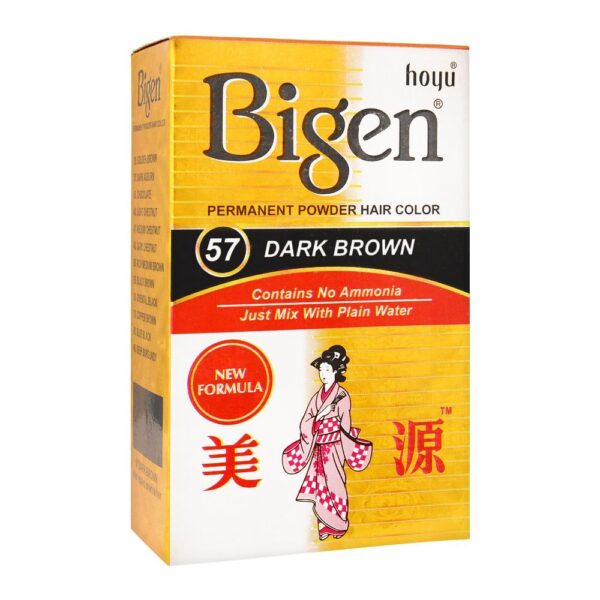 BIGEN PERMANENT POWDER HAIR COLOR 57 DARK BROWN