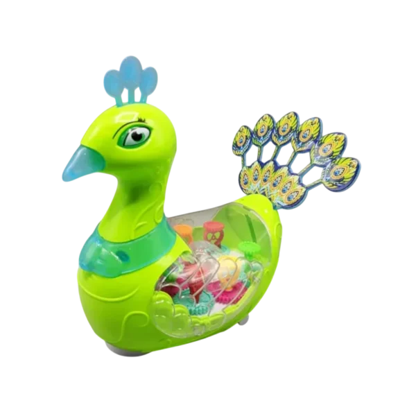 GEAR PEACOCK TOY WITH MUSIC LIGHT