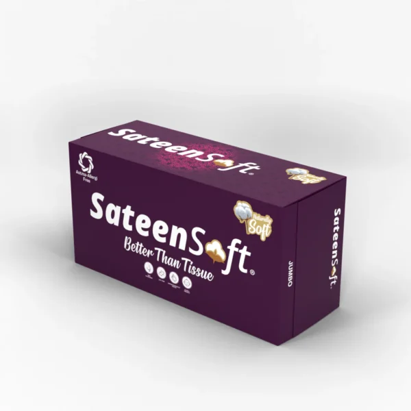 SATEENSOFT BETTER THAN TISSUE JUMBO PACK (PURPLE)