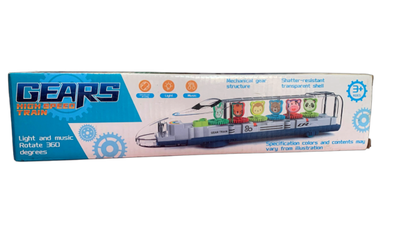 GEARS HIGH SPEED TRAIN LIGHT & MUSIC ROTATE 360 DEGREES
