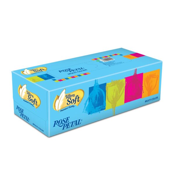 ROSE PETAL MULTICOLOR TISSUE BOX