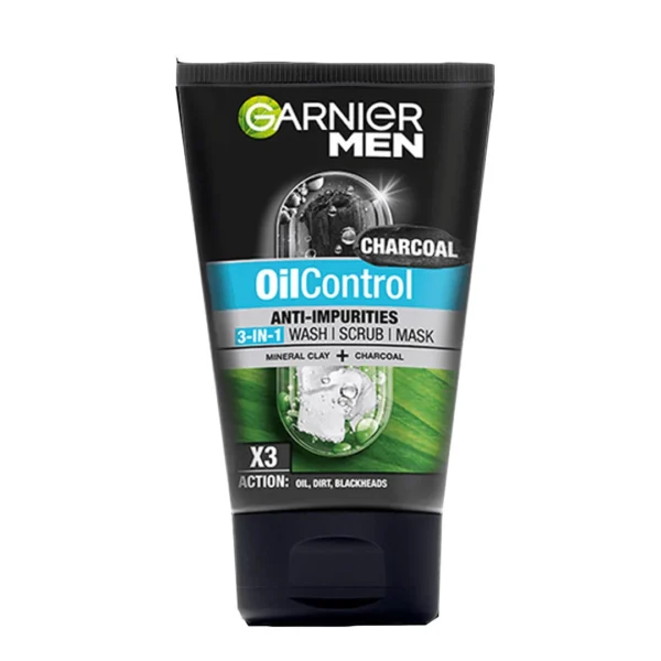 GARNIER MEN CHARCOAL OIL CONTROL FACE WASH 100ML