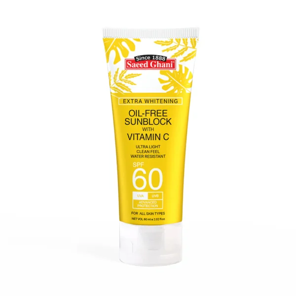 SAEED GHANI OIL FREE SUNBLOCK WITH VITAMIN C SPF 60 60ML
